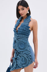 ONE OF ONE DENIM MINI DRESS