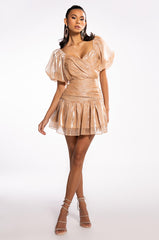 A DREAM WILL DO SHINE MINI DRESS