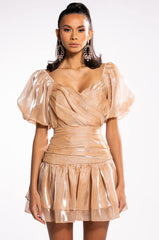 A DREAM WILL DO SHINE MINI DRESS