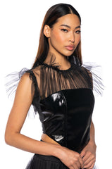 AGE OF CHIVALRY TULLE TURTLENECK CORSET