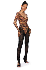 ALL ABOUT ME RUCHED MESH LEGGING