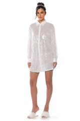 ALL I DO IS SHINE SEQUIN MINI DRESS