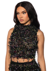 ALL OF THE FASCINATION MULTI COLOR SLEEVELESS TOP
