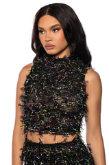 ALL OF THE FASCINATION MULTI COLOR SLEEVELESS TOP