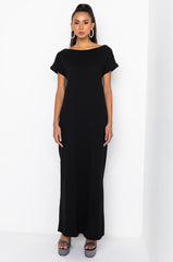 ALL THIS MAXI DRESS WITH DISTRESSED BACK