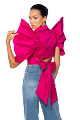 ALWAYS FLAWLESS BOW DETAIL BLOUSE