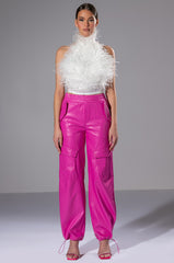 ALWAYS WINNING FAUX LEATHER JOGGER