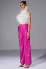 ALWAYS WINNING FAUX LEATHER JOGGER