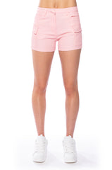 AMY FAUX LEATHER CARGO SHORTS