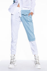 ANYTIME ANYWHERE DENIM PATCH JOGGER