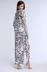 ARIEL SEQUIN KNIT DUSTER