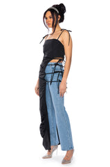 ASH TIE DETAIL SLEEVELESS MAXI TOP