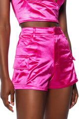 ASTRA CARGO SHORTS IN PINK