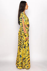 AWARD SEASON CASCADING CUTOUT SATIN BODYSUIT