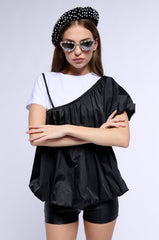 AYO ARI BUBBLE HEM T SHIRT
