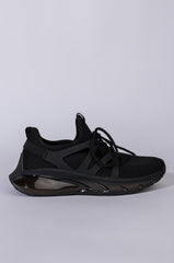 AZALEA WANG ALL EYES ON ME FLAT SNEAKER IN BLACK