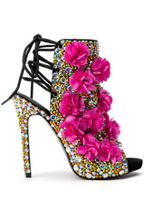 AZALEA WANG ALL EYES ON ME STILETTO BOOTIE IN MULTI