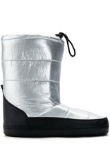 AZALEA WANG BECKY METALLIC WARM LINED BOOTIE IN SILVER