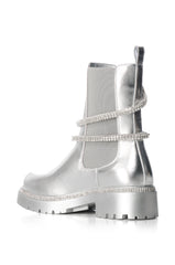 AZALEA WANG BRANTLEY SILVER BOOTIE