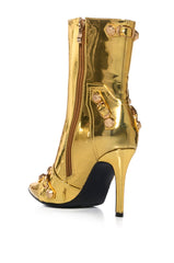 AZALEA WANG BROOKLYN GOLD BOOTIE