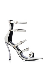 AZALEA WANG CADA STILETTO SANDAL IN WHITE