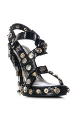 AZALEA WANG CIRCE BLACK STILETTO SANDAL