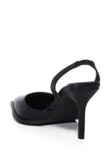 AZALEA WANG MAC BLACK PU PUMP