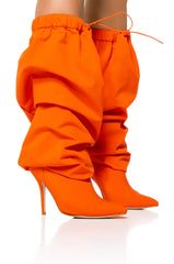 AZALEA WANG MANTIS BAGGY THIGH HIGH BOOT IN ORANGE