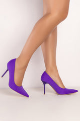 AZALEA WANG BRYNN STILETTO PUMP IN PURPLE