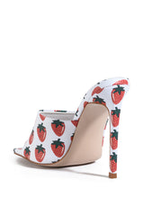 AZALEA WANG STRAWBERRY SLIP ON SANDAL