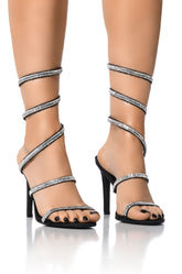 AZALEA WANG WRENLEY STILETTO SANDAL IN BLACK