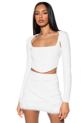 BIG MOOD FITTED CORSET TOP