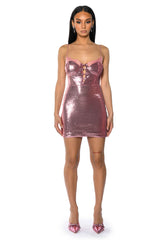 BRIELLA SEQUIN SPAGHETTI STRAP MINI DRESS