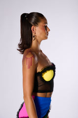 CARNIVALE TULLE DETAIL TUBE BRA