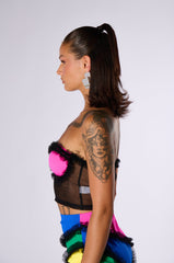 CARNIVALE TULLE DETAIL TUBE BRA