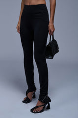 CASSIA ZIPPER DETAIL FLARED LEGGING