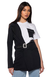 COPYCAT BLAZER T SHIRT