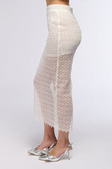 COVER ME IN FLOWERS LACE MAXI SKIRT