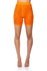 DIAMOND MESH BIKER SHORTS