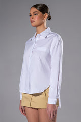 EASY POPLIN EVERYDAY BLOUSE