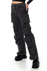 GIVE IT TO ME DENIM CARGO PANT