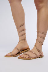 HONEY ROSE GOLD WRAP SANDAL