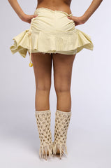 JANEY MICRO MINI RUFFLE SKIRT