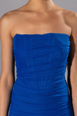 LATE NIGHTS MINI CORSET MIDI DRESS