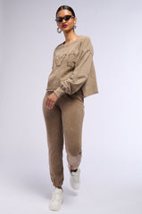 NEVER MIND BABE MINERAL WASH JOGGER PANT