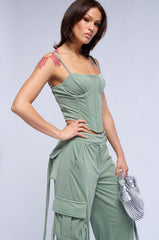 OLIVIA CROPPED CORSET TOP