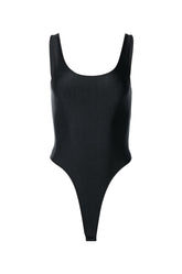 PAXTON SAMI SCOOP SLEEVELESS BODYSUIT IN BLACK