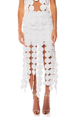 ROYALTY CIRCLE CUT OUT MAXI SKIRT