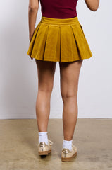 RUN AFTER YOU CORDUROY MINI SKIRT