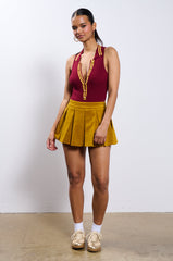 RUN AFTER YOU CORDUROY MINI SKIRT